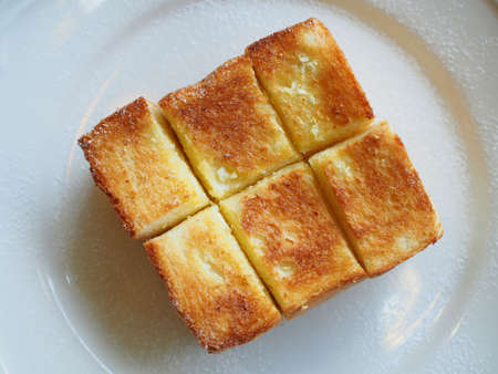 toast bread in fresh morningの写真素材