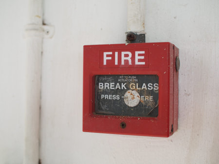 fire alarm on the wall