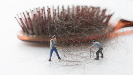 hair loss problemの写真素材