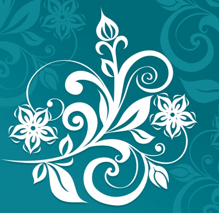 Floral ornament のイラスト素材