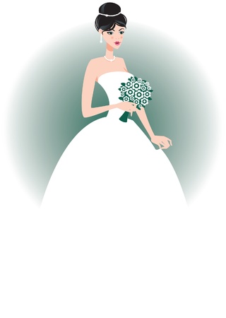 Beautiful bride のイラスト素材