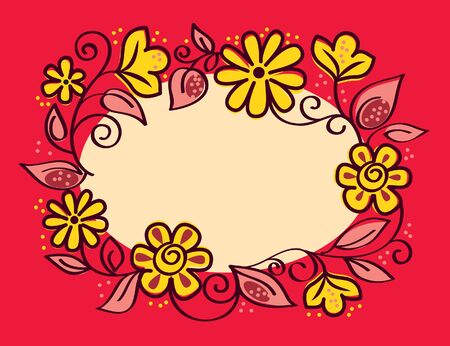 Floral designのイラスト素材