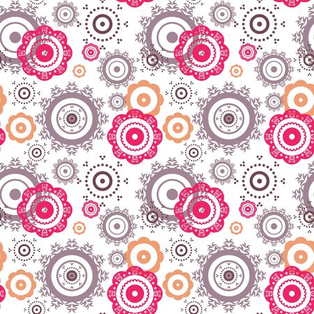 Seamless floral ornament のイラスト素材