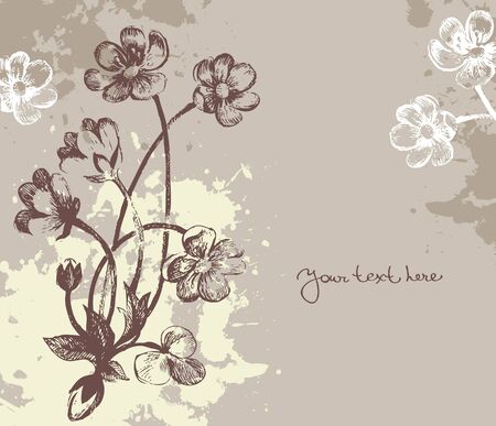 Floral backgroundのイラスト素材