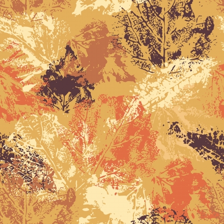 Seamless pattern with autumn leafsのイラスト素材