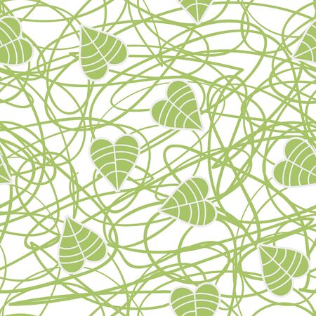 Green seamless patternのイラスト素材