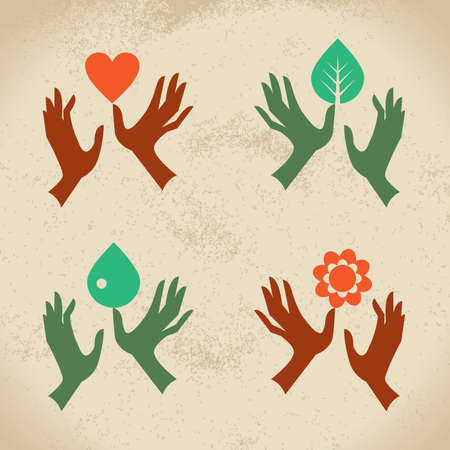 Ecology icon setのイラスト素材