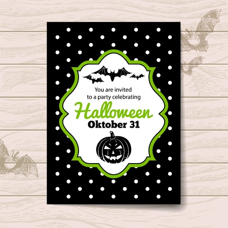 Halloween invitationのイラスト素材
