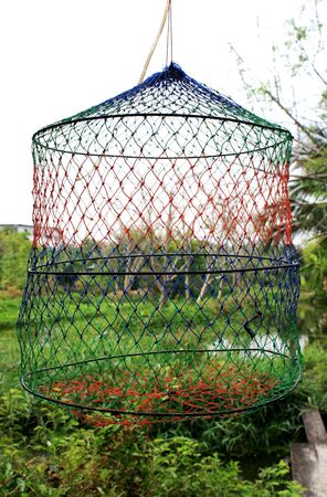 Fishing net and easy removable text の写真素材