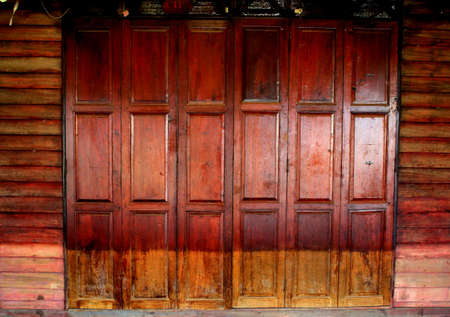 Old wooden doorの写真素材