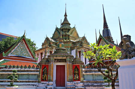 Temple in Bangkok Wat Pho, Thailandの写真素材