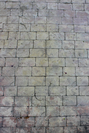 The fragment of a pavement , Old brickの写真素材