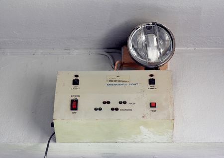 emergency light or set of switches, toggle switches, switches, buttons の写真素材