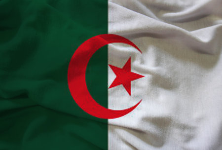 Flag of Algeriaの写真素材
