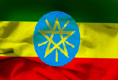 Flag of Ethiopiaの写真素材
