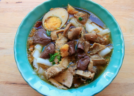 thai food is name Paste of rice flourの写真素材
