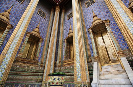 Bangkok,Thailand : November 1 Art and design of Thai buddhism temple architecture at Wat Phra Kaew...
