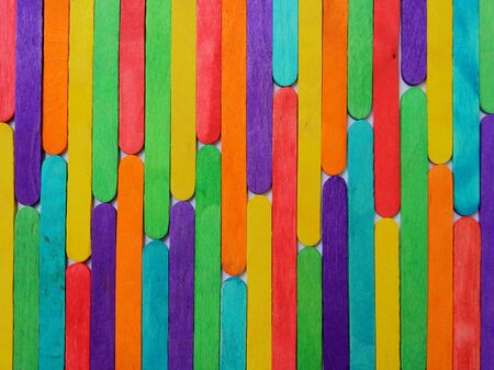 Colorful Wood plank texture backgroundの写真素材