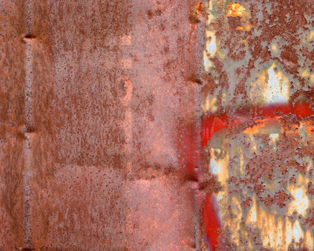 wheathered rust and scratched steel texture useful for background