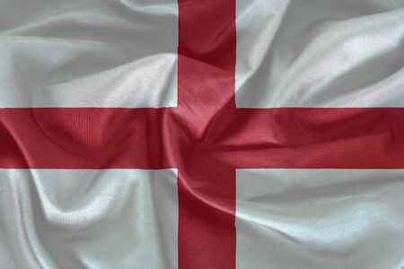 Waving England Flagの写真素材
