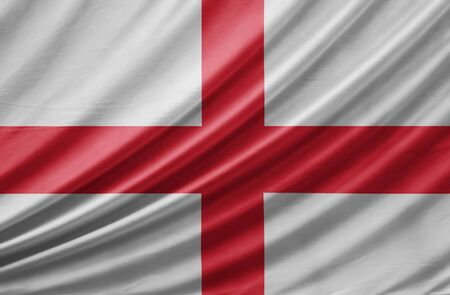 Waving England Flagの写真素材