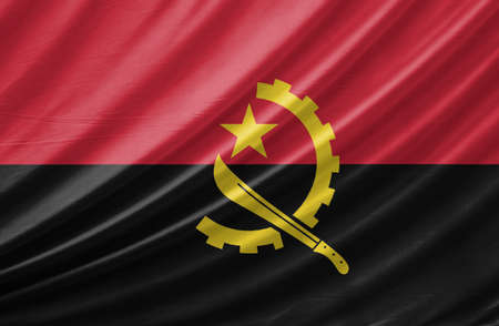 Flag of Angolaの写真素材