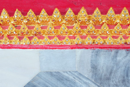 colorful mosaic pattern with marble texture at ThailandTempleの写真素材