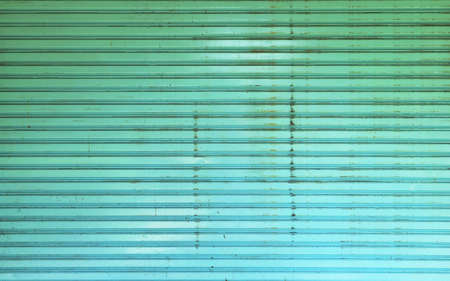 green metal shutterの写真素材