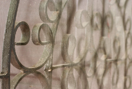 mosquito wire screen and curved steel for home