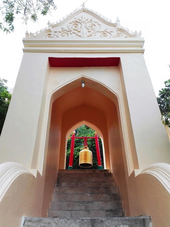 Nakhon Pathom - Thailand: October 1, 2016, Bell in the Temple Thailand where is the popular for Thai and foreigner to pray and visit.のeditorial素材