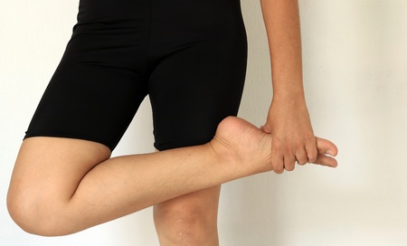 Foot Pain and Legs of Womanの写真素材