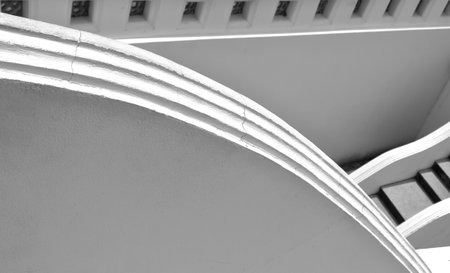 Decorative cement stairs pattern pathの写真素材