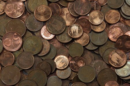 Copper coinsの写真素材