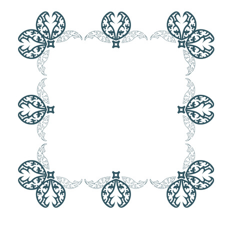 Beautiful old ornate patterned frameのイラスト素材
