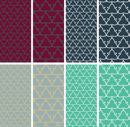 set of geometric patterns for fabrics and otherのイラスト素材