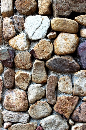 background stone block pavingの写真素材
