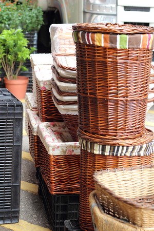 New baskets for saleの写真素材