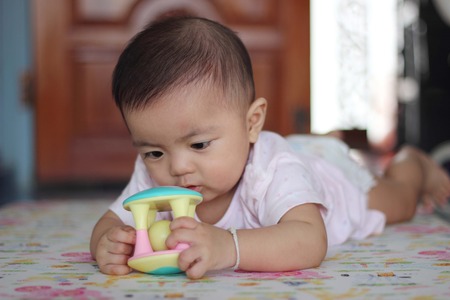 boy 6 monthsの写真素材