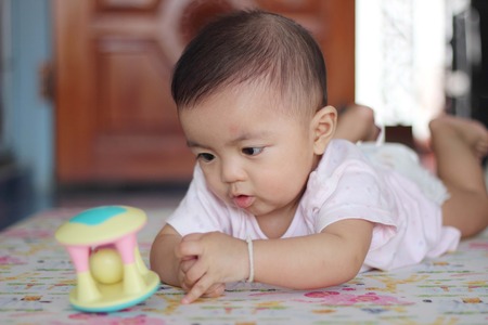 boy 6 monthsの写真素材