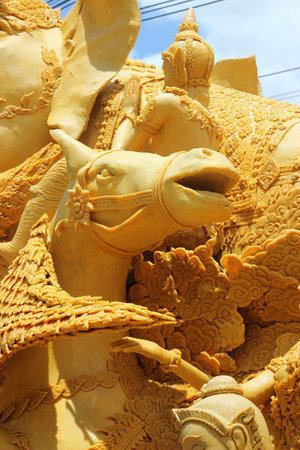 The Ubon Ratchathani Candle Festival.の写真素材