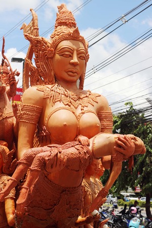 The Ubon Ratchathani Candle Festival.の写真素材
