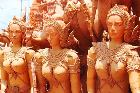 The Ubon Ratchathani Candle Festival.の写真素材