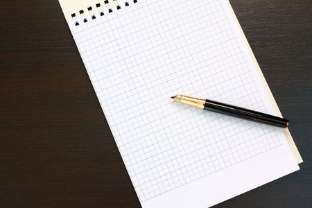 Fountain pen and diaryの写真素材