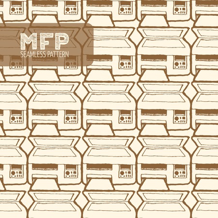 MFP seamless pattern.のイラスト素材