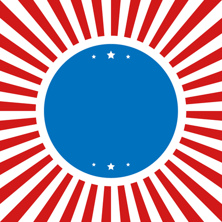 Happy Independence Day greeting card. 4th of July vector design element. Independence Day backgroundのイラスト素材