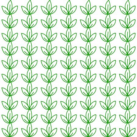 World Wildlife Day tileable background. Vector design element, seamless pattern with green leavesのイラスト素材