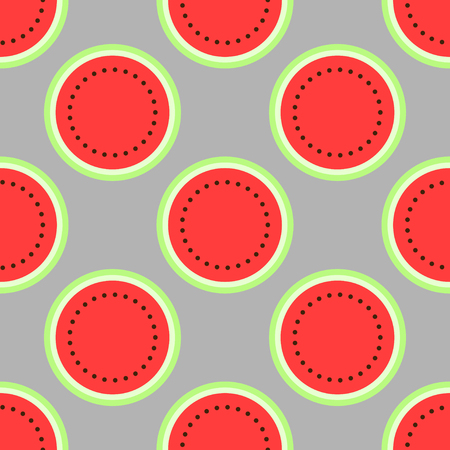 Watermelon seamless pattern, tileable background. Suitable for printing on fabric or wrapping paperの写真素材