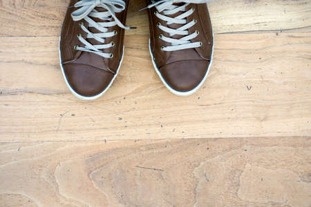 Shoes On Parquet Floorの写真素材