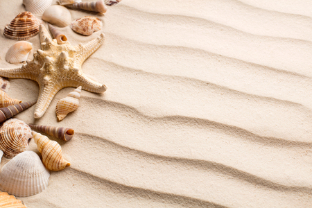 Top view of sand dunes as blank textured backgroundの写真素材
