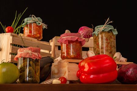 Natural pickled made of fresh vegetablesの写真素材